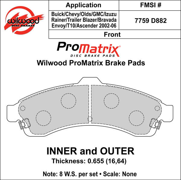 Pad Set, Promatrix, D882